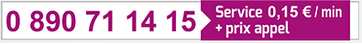 téléphone 0 890 71 14 15