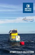 Tempête Alex mesure des bouées Akrocean