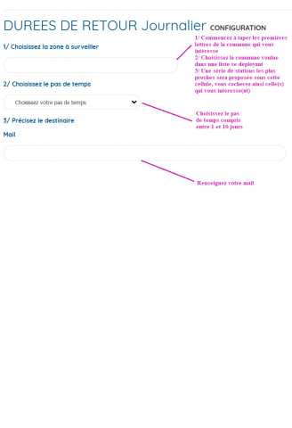 DUREES RETOUR JOURNALIER - AIDE AU REMPLISSAGE