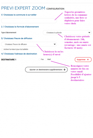 PREVI EXPERT ZOOM - AIDE AU REMPLISSAGE