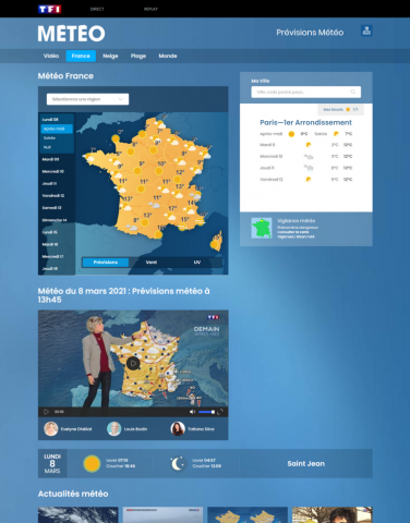 SITE METEO SUR MESURE - TF1
