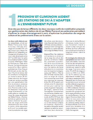 Hydroplus article Climsnow Prosnow