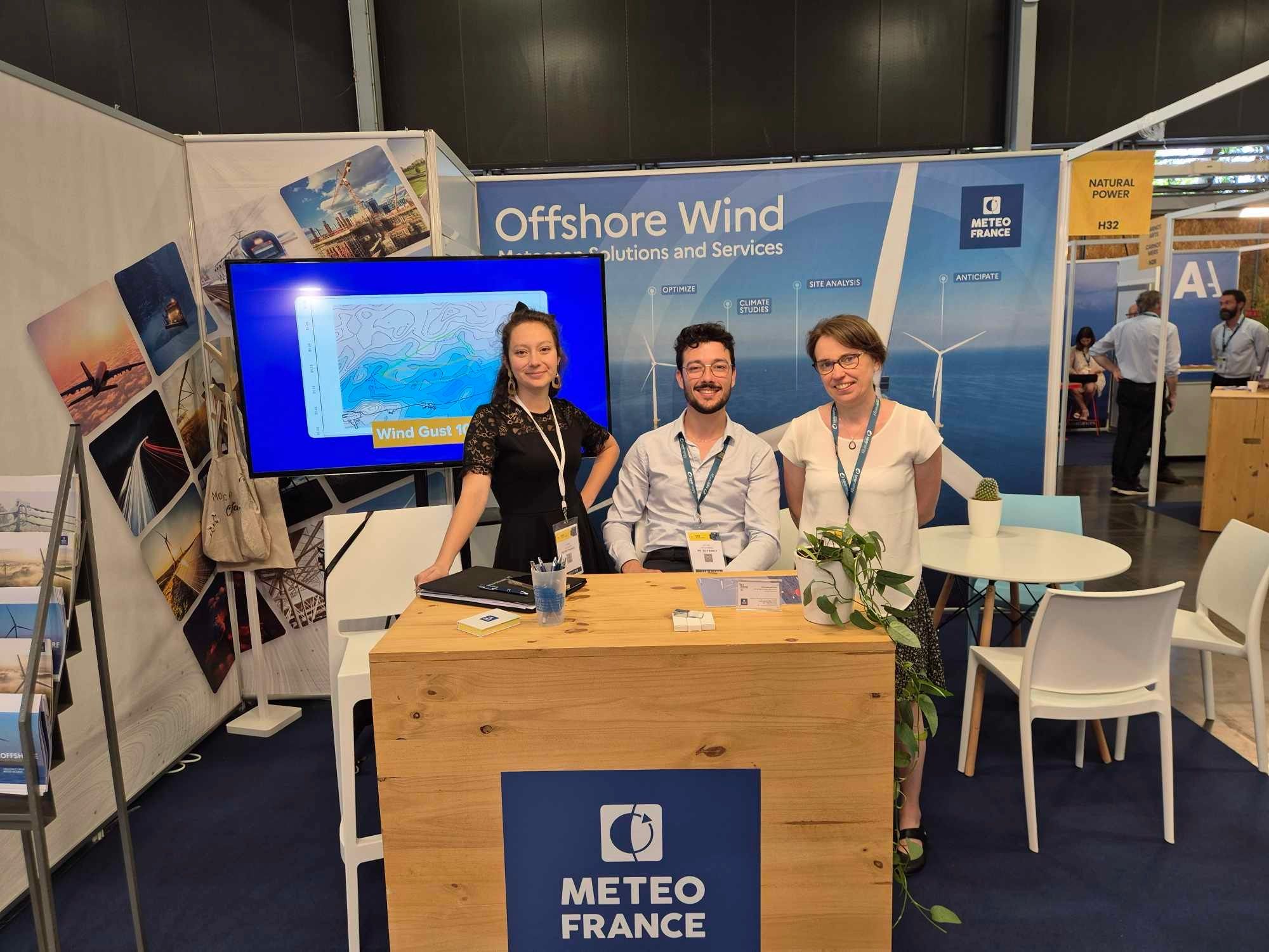 Le stand de Météo-France sur le salon Seanergy 2024