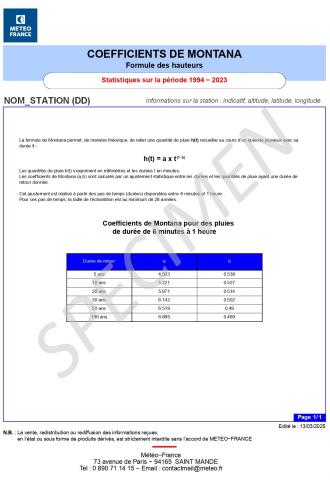Coefficients de Montana Outre-Mer