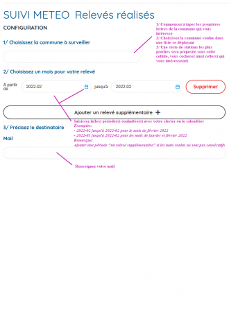 Aide au remplissage du formulaire