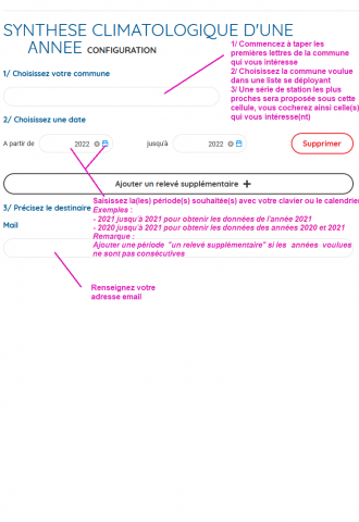 Aide au remplissage du formulaire